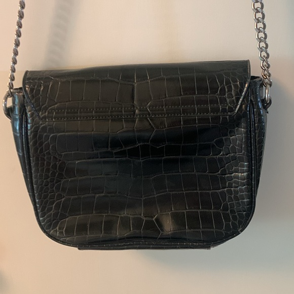 Zara Croc Embossed Shoulder Bag - Picture 6 of 14